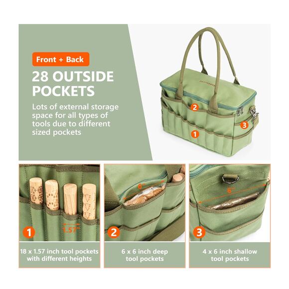 Potterhyme Art Studio Tool Bag - 14x9x7 Inch - Picture 9 of 12